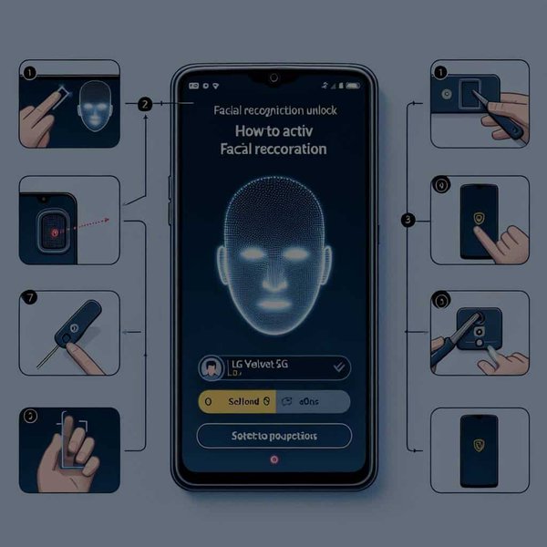 Comment activer le déverrouillage par reconnaissance faciale sur un LG Velvet 5G ?